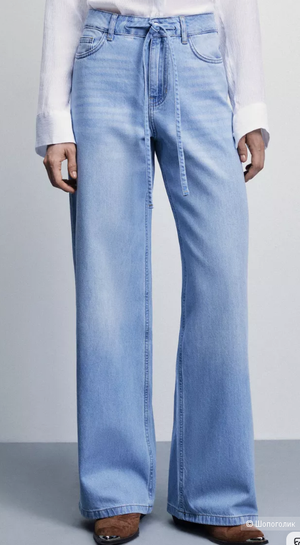 Джинсы широкие трубы ZARINA, размер 48