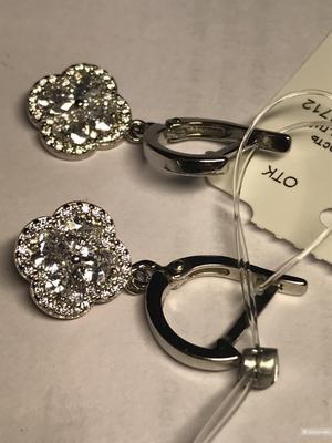 Серьги серебро one size