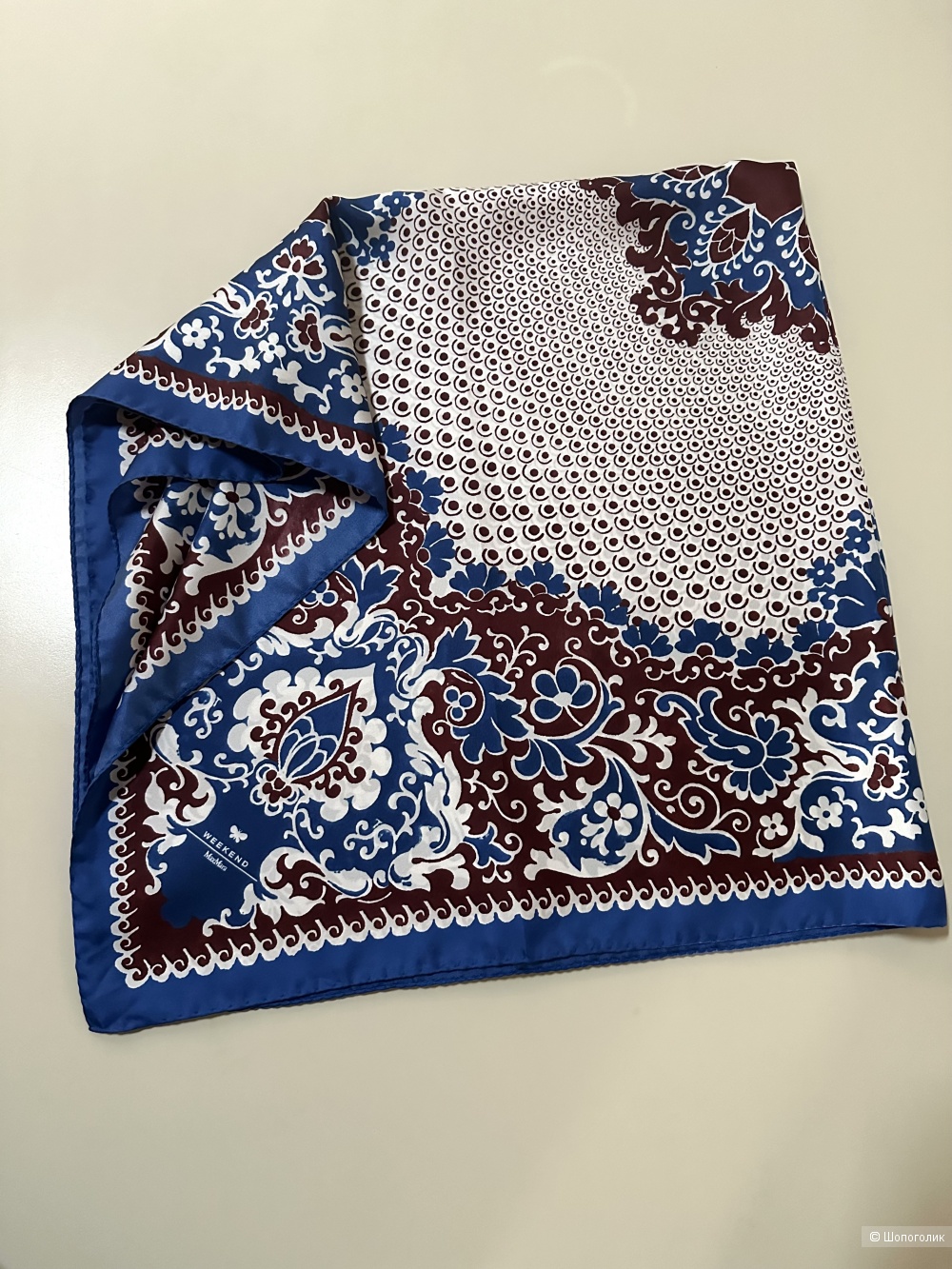 Шелковый платок Max Mara Weekend 90х90 см.
