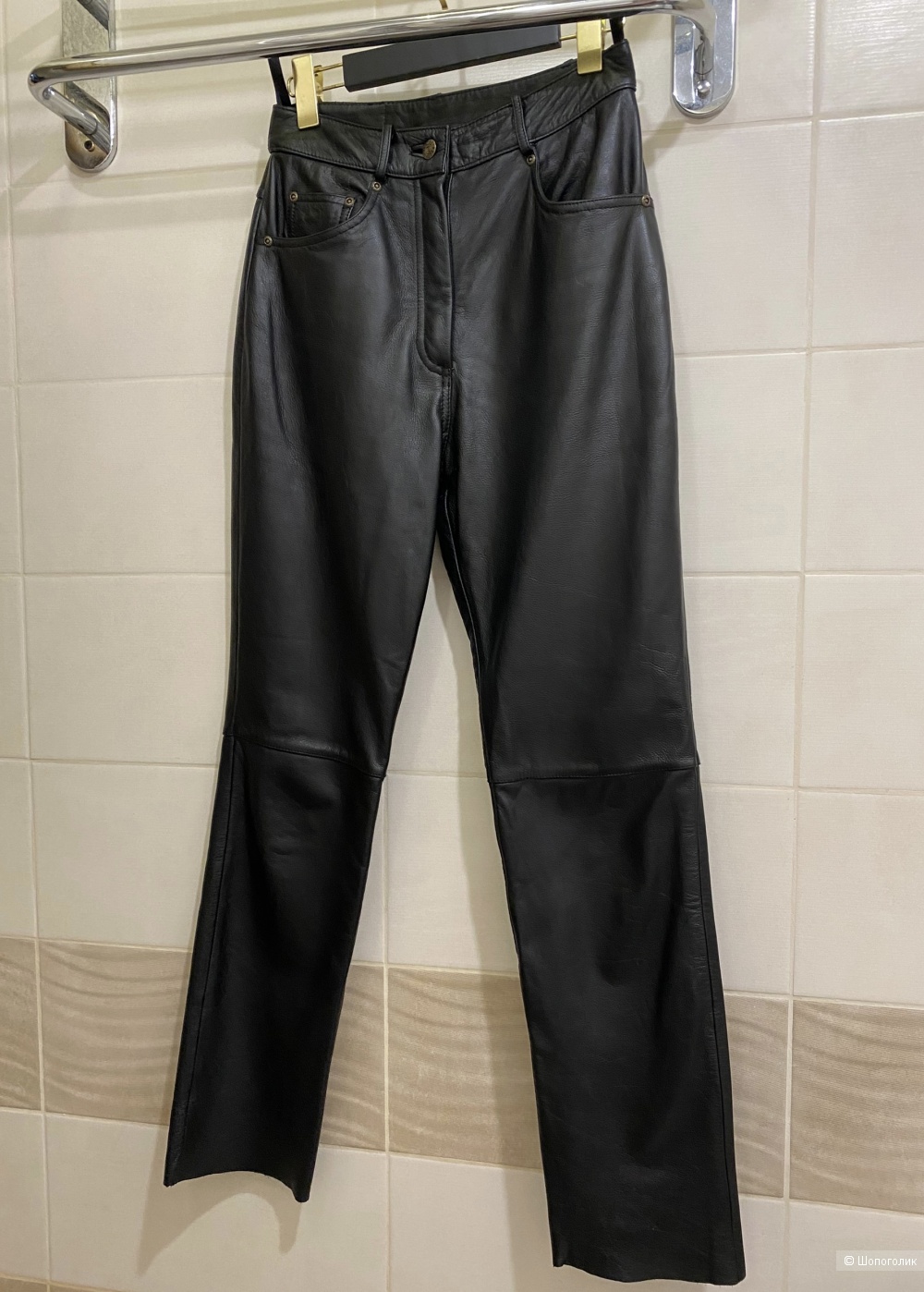 Брюки из натуральной кожи The trader Jeans Company. Размер фирм. 10.