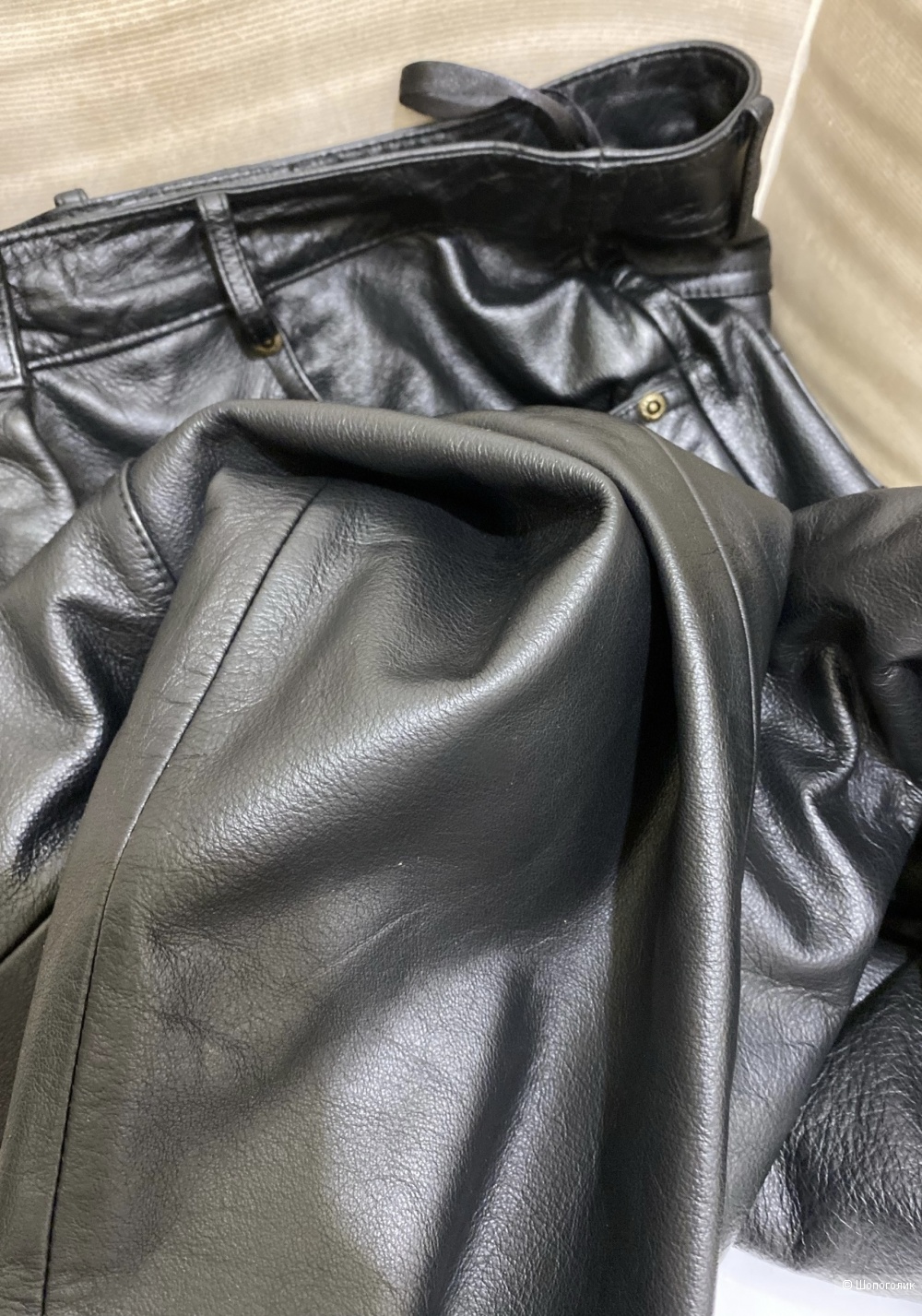 Брюки из натуральной кожи The trader Jeans Company. Размер фирм. 10.