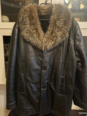 Кожаная куртка пр-во Турция 54-56 рос.