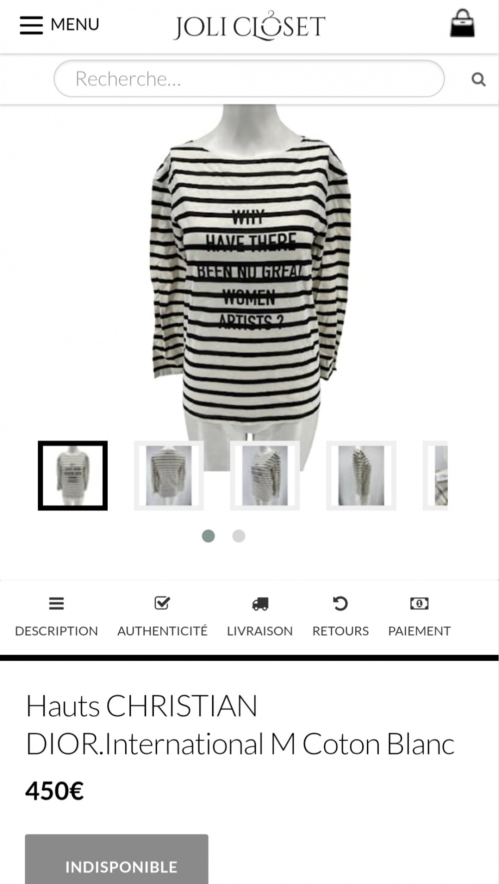 Лонгслив Dior, размер S