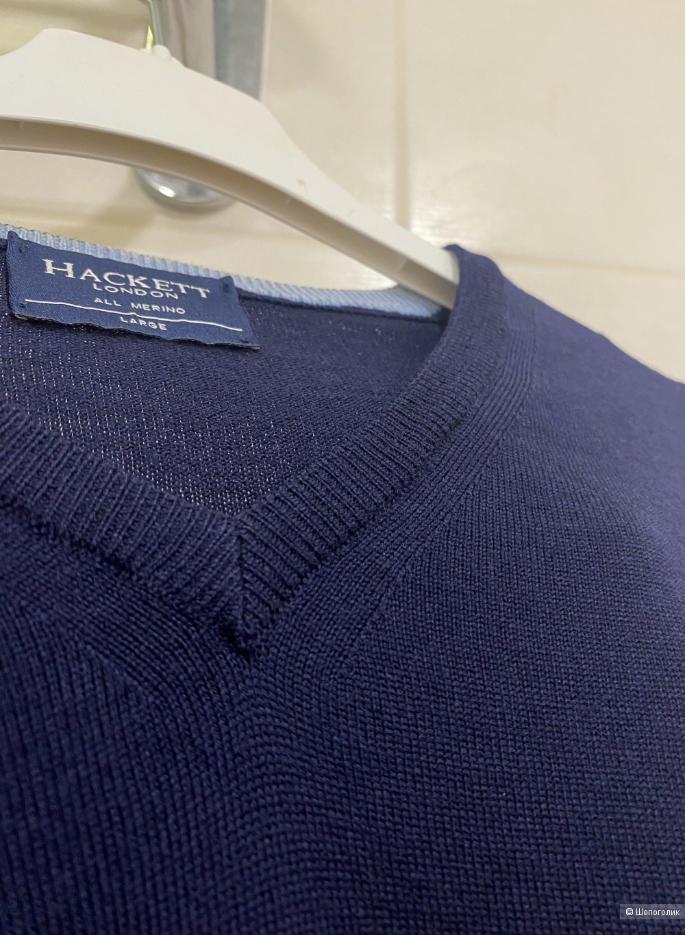 Джемпер  Hackett London All Merino .размер Large. Маркировка L.