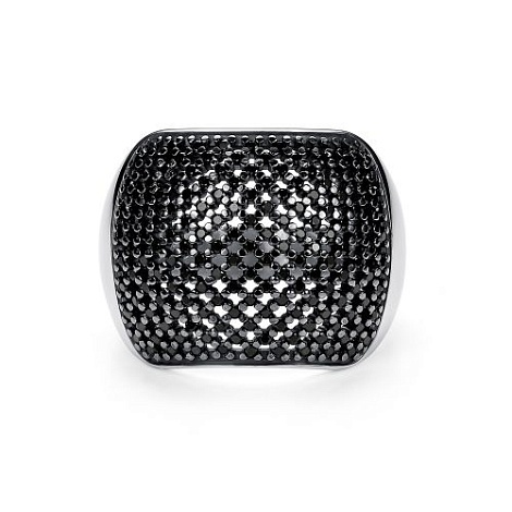 Кольцо серебряное, размер 19