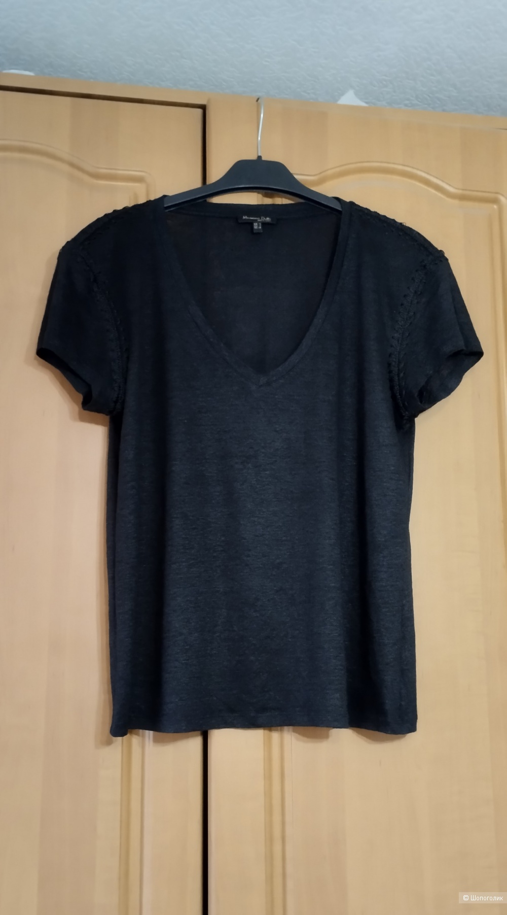 Льняная футболка Мassimo Dutti, S/M