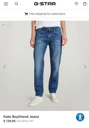 Джинсы G-star Row, размер 24/32.