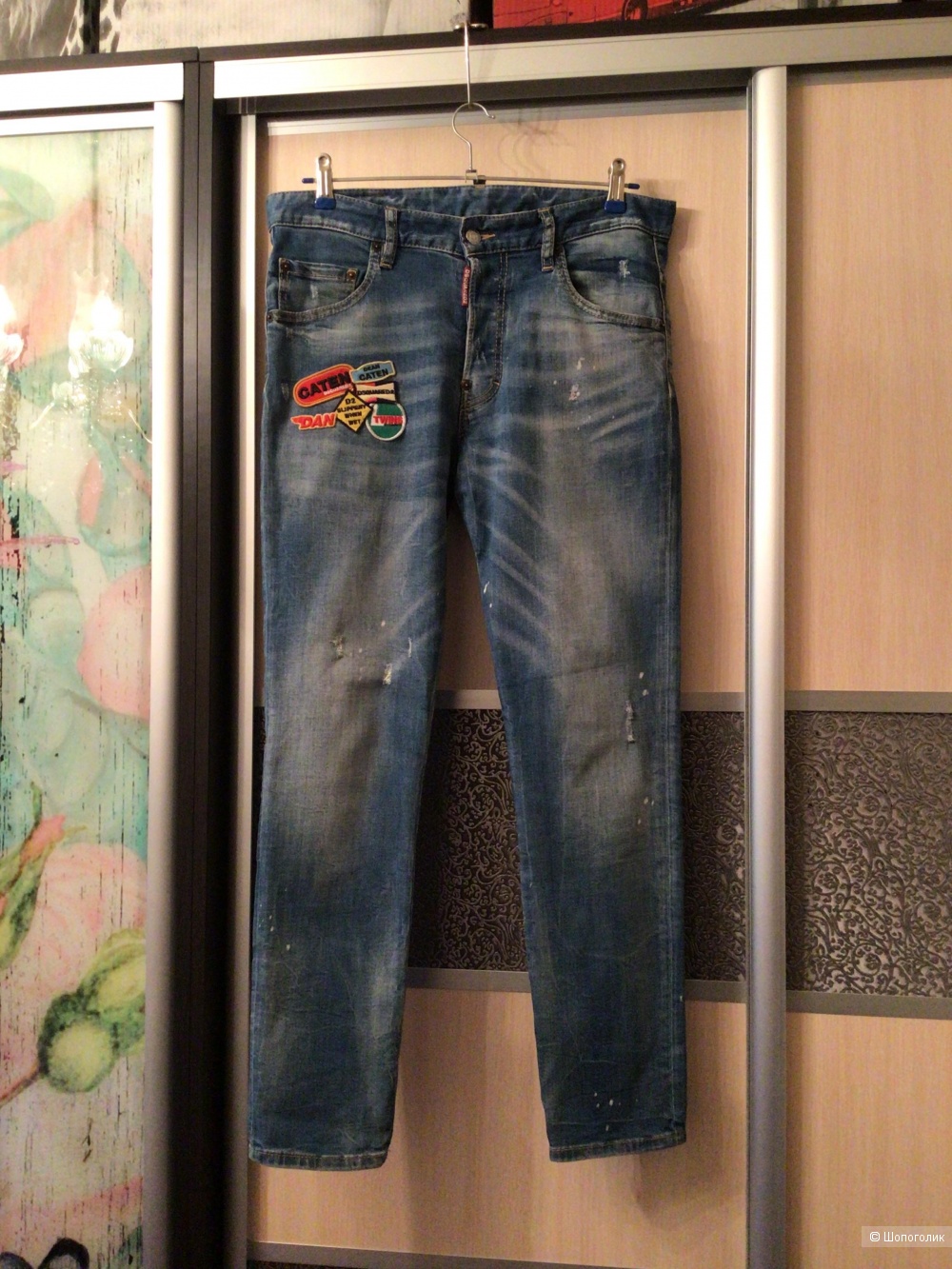 Джинсы Dsquared2, маркировка 46