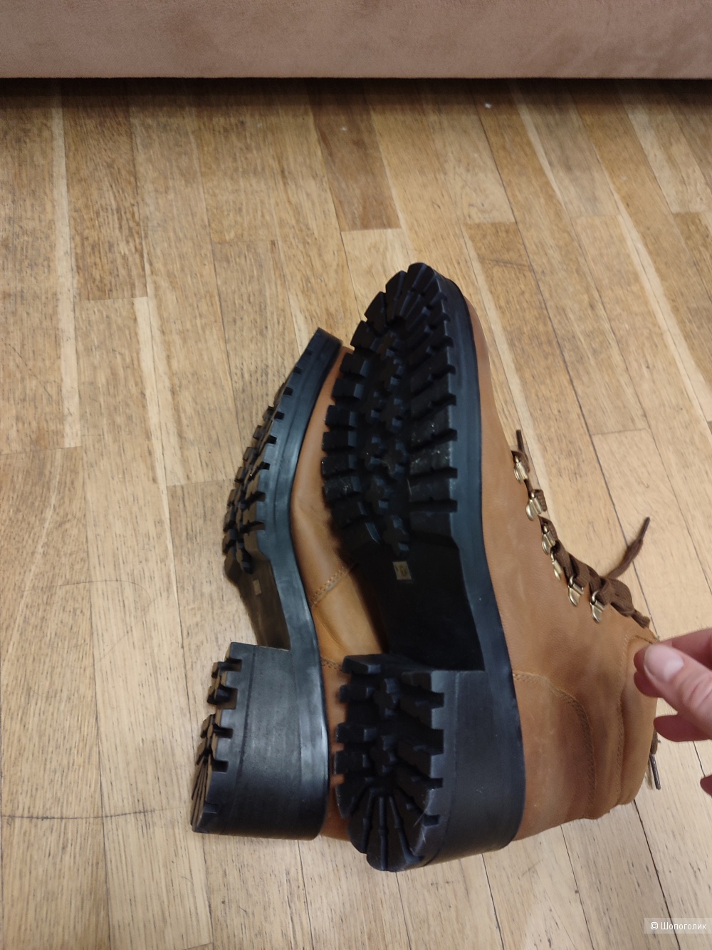 Кожаные ботинки  Steve Madden размер 11 us