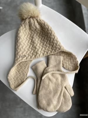 Кашемировая шапка и перчатки