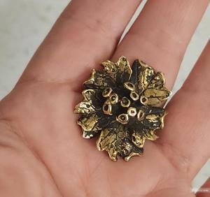 Кольцо «Василек» Bronzrose бронзовое. Размер регулируемый