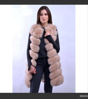 Жилет из натурального песца 48-50 размер