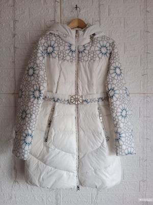 Куртка белая длинная зимняя Casdeal 56 размер