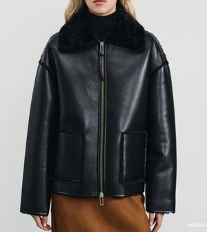 Дублёнка Zarina M оверсайз