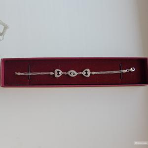 Серебряный браслет с фианитами