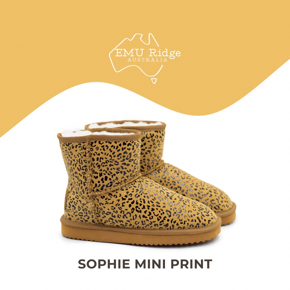 Угги Emu Ridge Sophie Mini Print, размер Eur 37, UK4, 23 см
