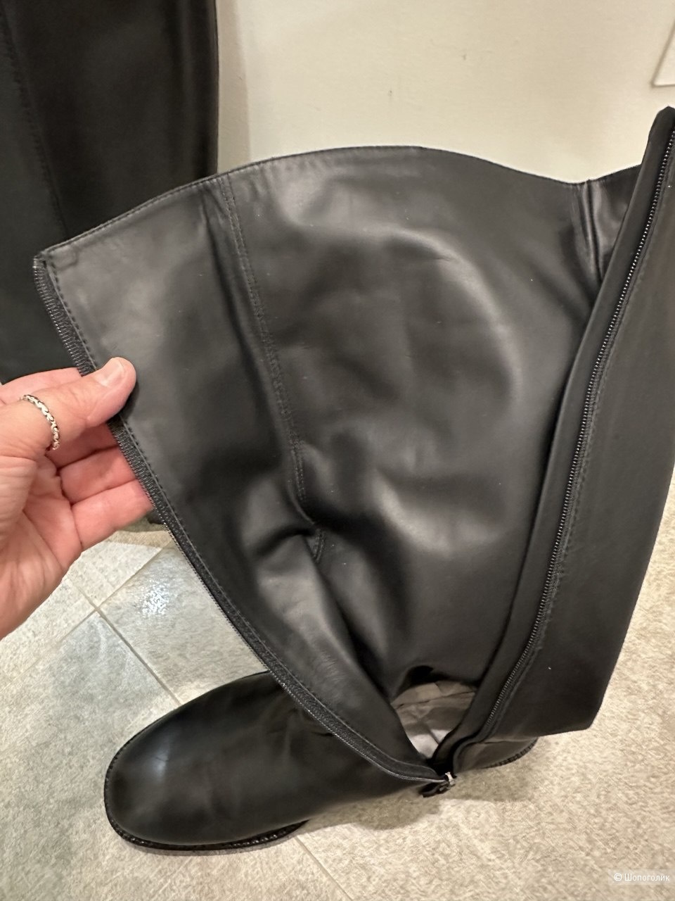 Max Mara высокие сапоги натуральная кожа 39,5