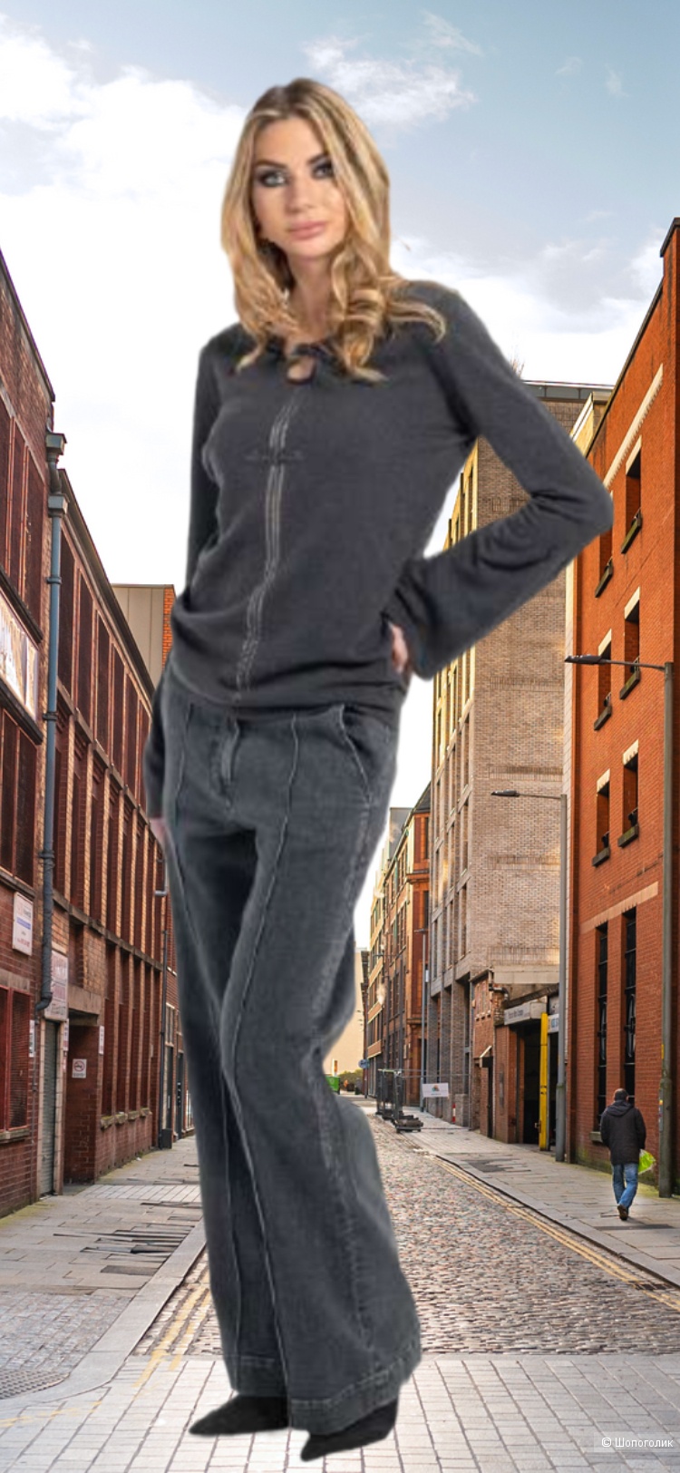 Джинсы Elisa Fanti на большой размер  -52- 54-56