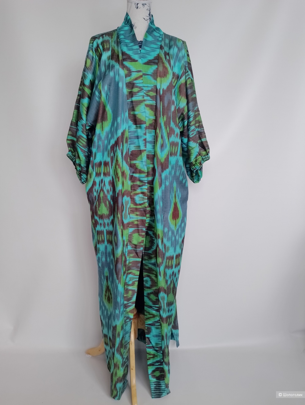 Кимоно чапан Suraya зеленый, one size