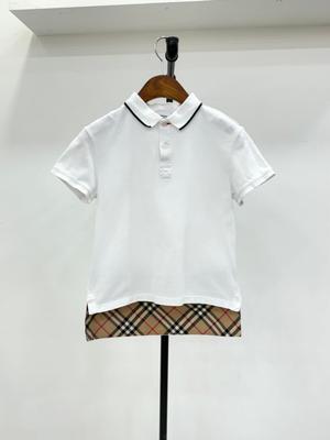 Хлопковое поло burberry детское, 10 лет