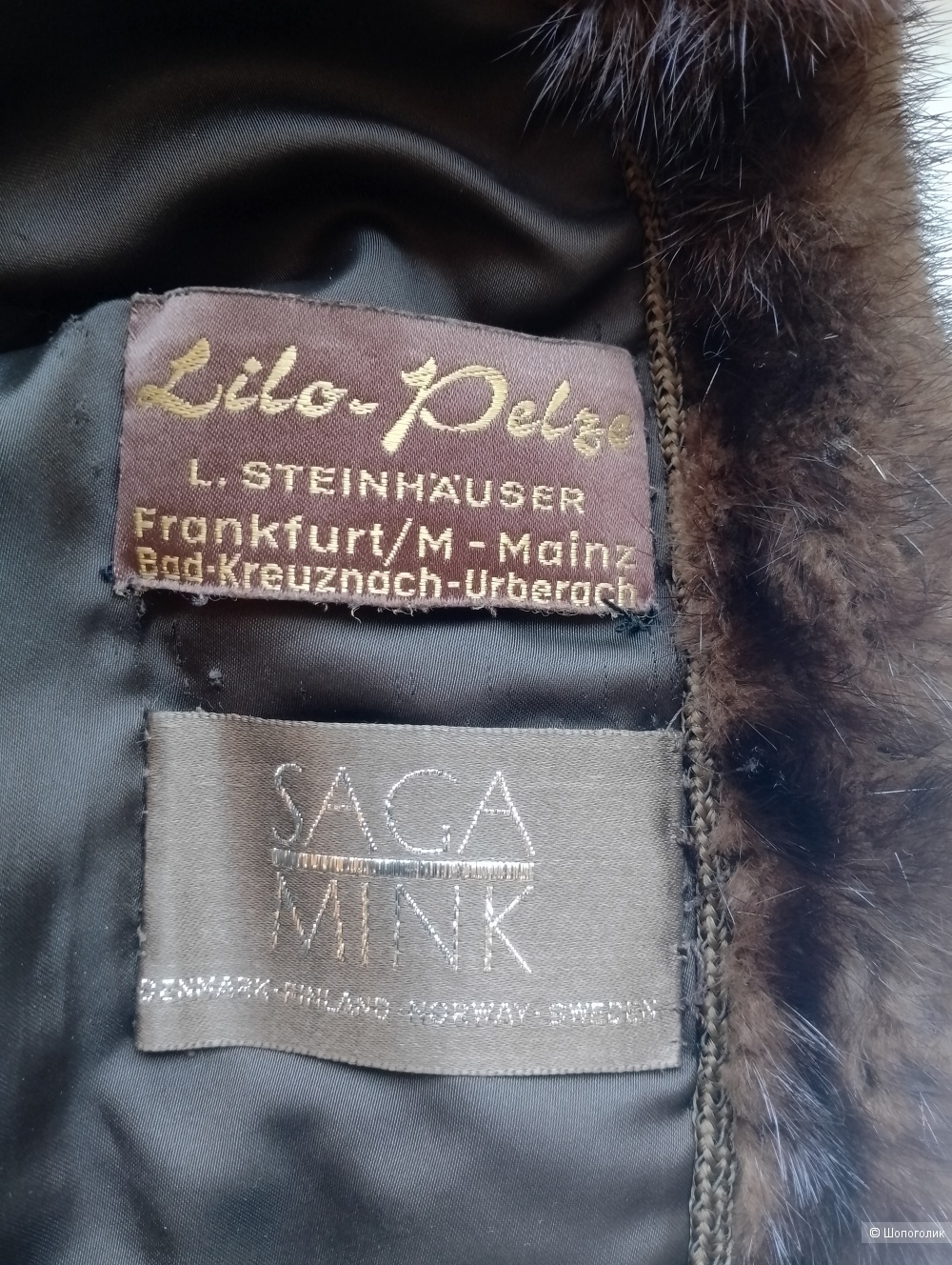 Шуба норковая saga mink, L