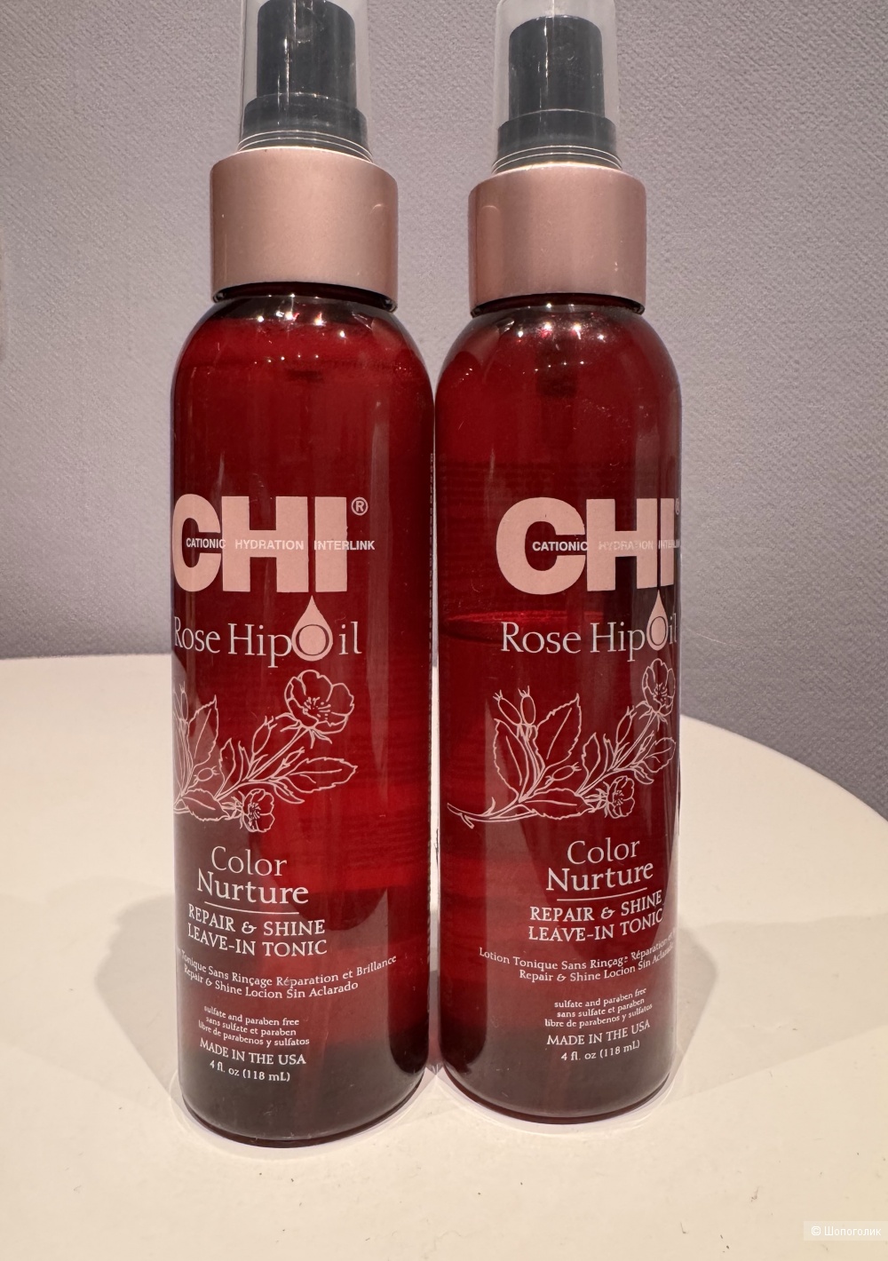 CHI Rose Hip Oil Repair & Shine Leave-In Tonic Лосьон тоник для волос 118 мл