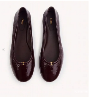 Туфли балетки Chloe размер 40.5 бордовые