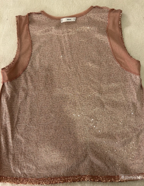 Топ - LENTEPAD с пайетками от Mango. Размер 44-48 (S/M) (ОГ-100)