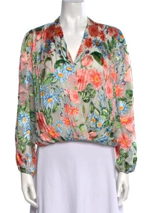 Шёлковая блузка Alice+Olivia / 44/46