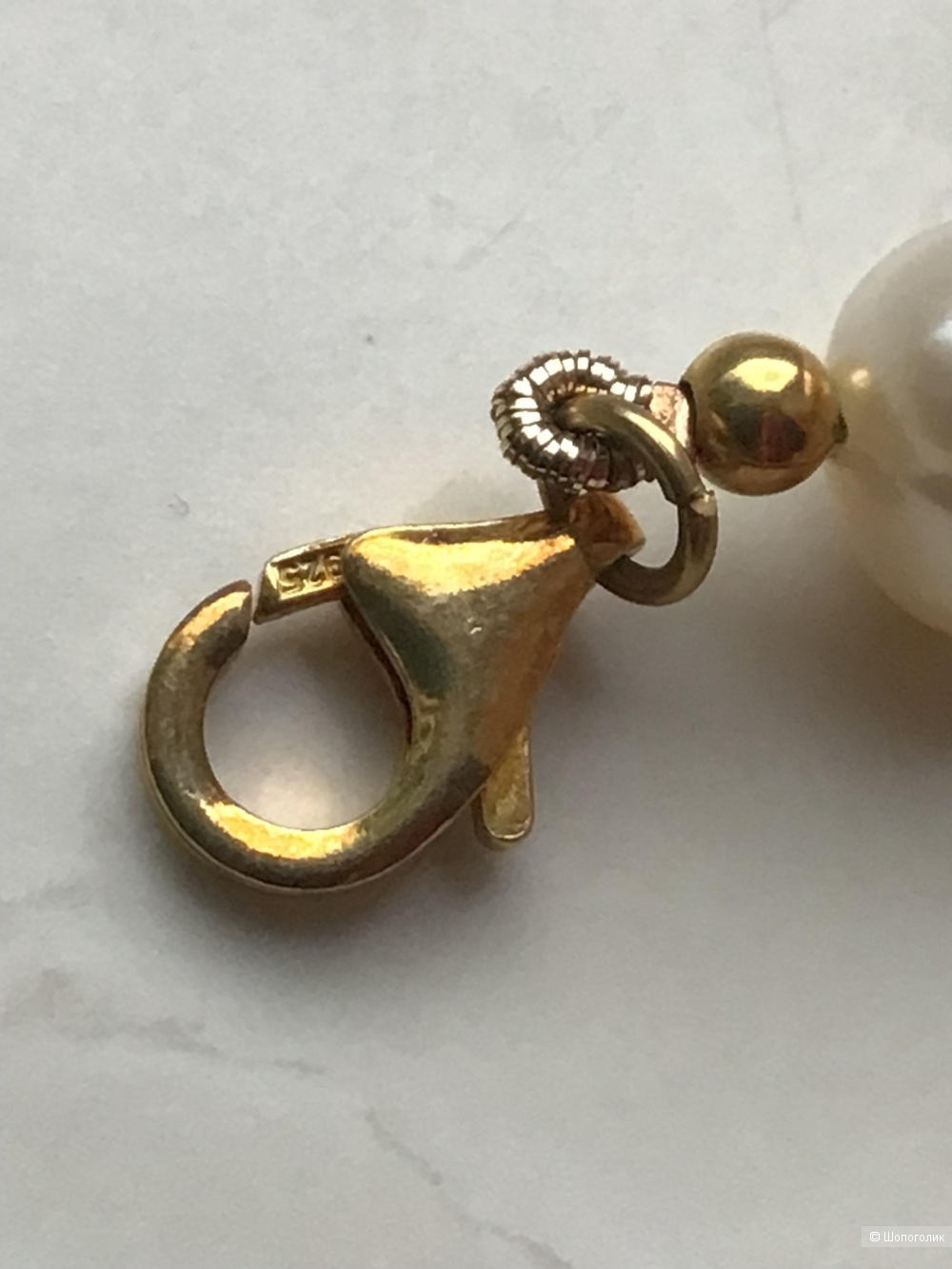 Серебряное колье из натуральных жемчуга, барокко и рубинов