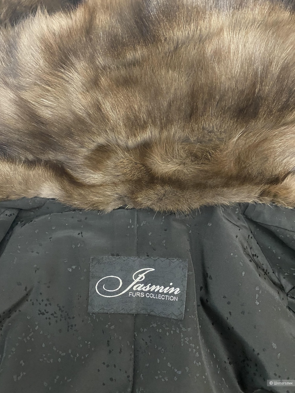 Норковая шуба, капюшон Соболь размер 42-44