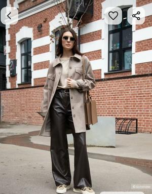 Пальто - рубашка RAVETTI, размер 44-50