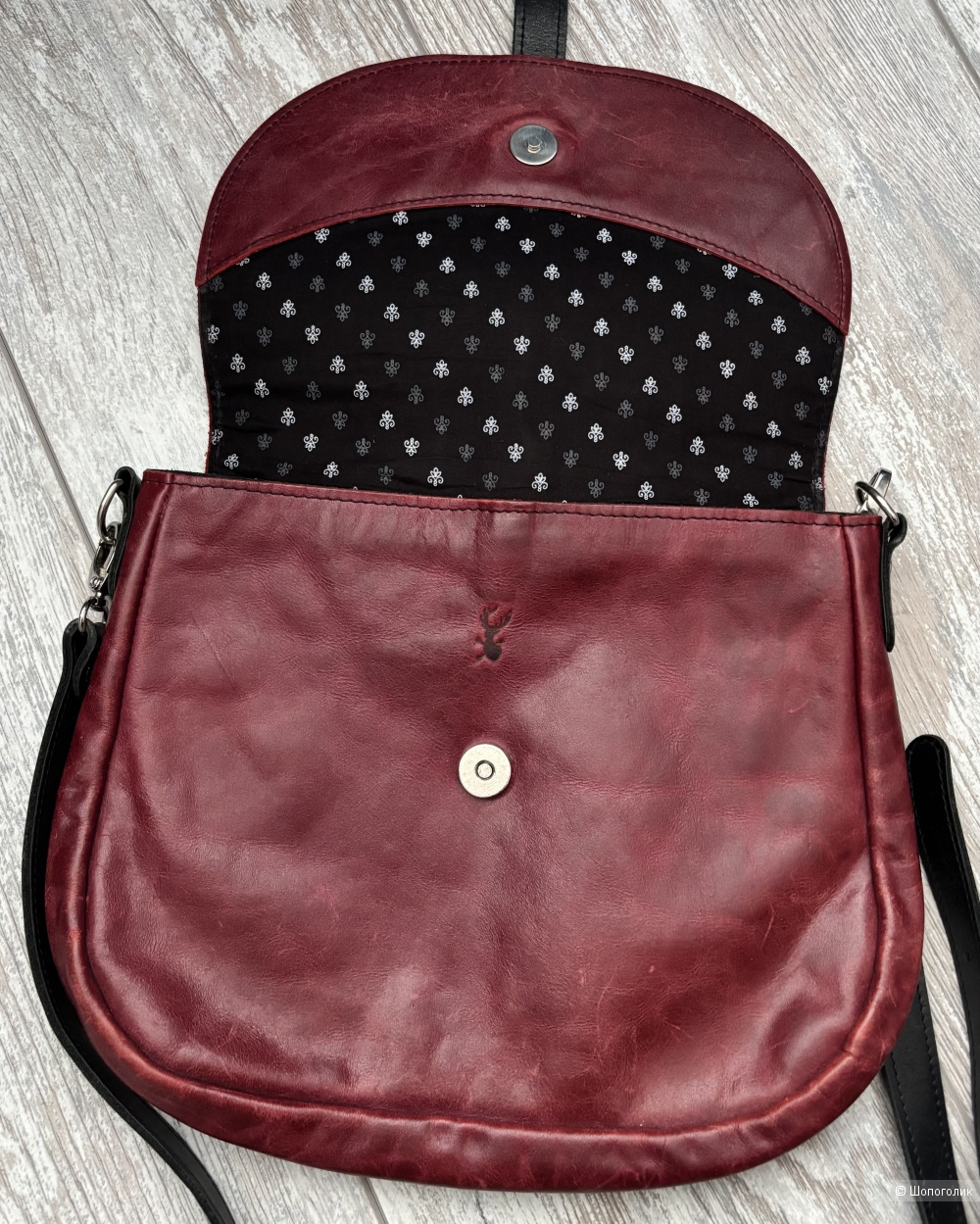 Сумка кожаная EK Goods, one size