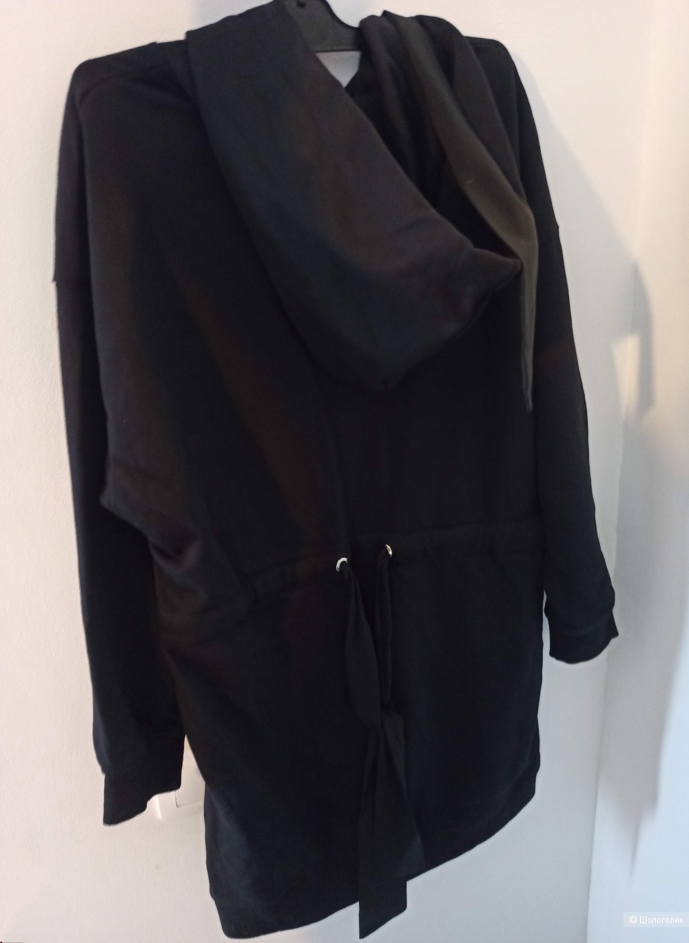 Платье свитшот Moschino чёрный цвет, размер S, M