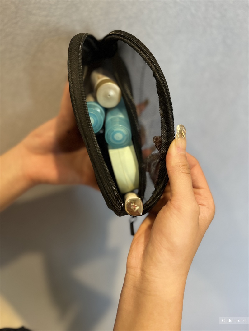 Набор из 3 прозрачных косметичек Chanel