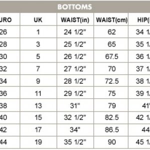 Baby Phat размеры для джинс